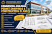 draw commercial building permit drawings and construction