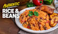 create authentic rice and beans with cooking instruction