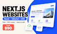 build a custom nextjs and react website with cms, SEO and deployment