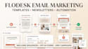 set up flodesk email templates, newsletter, automation and workflows