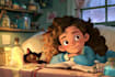 custom childrens story book illustration