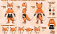 do custom plush reference sheet plush toy design stuffed furry animal character