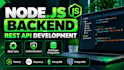 develop secure node js backend rest API with express js