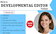 developmentally edit your novel, nonfiction developmental editing