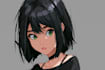 anime character an illustration and anime character