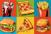 food pop art illustration