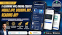develop an elearning app online course app mobile app booking app, reading app