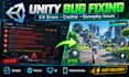 fix bugs errors crashes and gameplay issues in your unity game