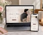 create bespoke personalised wedding website canva template
