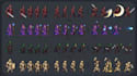 create animated pixel art sprite sheets, npc sprites and rpg animations