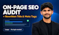 on page SEO audit