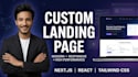 build a responsive react landing page with tailwind CSS