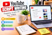 lwill write engaging hindi youtube video scripts