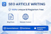 write urdu and english blog posts and articles