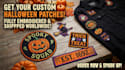 make custom halloween embroidered patches, iron on patch