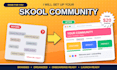 setup skool community skool credit repair and course creation