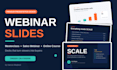 create engaging webinar slides and sales webinar presentation design