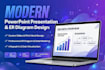 design modern power point presentation and er diagram
