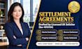draft a professional court ready divorce settlement agreement
