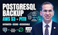 set up automated postgresql backups to AWS s3 with pitr