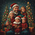 draw custom family christmas artwork