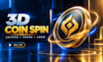 create 3d crypto coin logo spin animation and spinning token video for nft