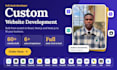 do custom website development, backend, front end and full stack developer