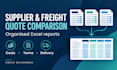 compare supplier or freight quotes in excel