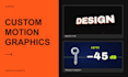 create custom motion graphics and animated promo videos