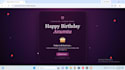 create a beautiful interactive birthday website with animations