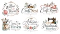 design a professional, handmade, DIY, creative, artisan, craft crafting logo