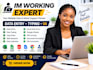 be your professional im worker and data entry expert