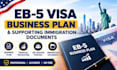 create an eb5 visa business plan and supporting immigration documents