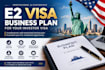 write e2 immigration business plan, e2 investor business plan, e2 visa plan