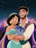 create a disney cartoon illustration