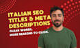write italian SEO meta titles and meta descriptions