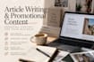 write engaging articles and promotional content
