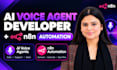 build vapi ai voice agent, ai receptionist, n8n automation as ai agent developer