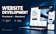 develop your website frontend and backend