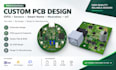design esp32 sensor, smart home, wearable and iot custom pcb hardware