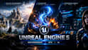 create unreal engine 5 environments, vfx and game UI