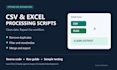 write a python script to process your CSV and excel files