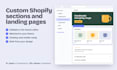build custom shopify sections and landing pages for your theme