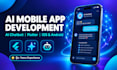 develop ai mobile app, ai chatbot, mobile app development and flutter app