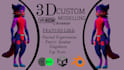 create custom vrchat avatar furry 3d model vrc character vrm model