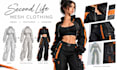 design second life mesh clothing, including rigging, textures and avatar outfits