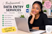 do accurate data entry and copy paste tasks