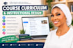 design your course curriculum and instructional structure