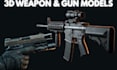 create 3d weapon model 3d gun model 3d prop fps weapon cosplay rigged weapon