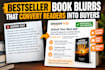 write high converting book blurb and amazon kdp back cover copy